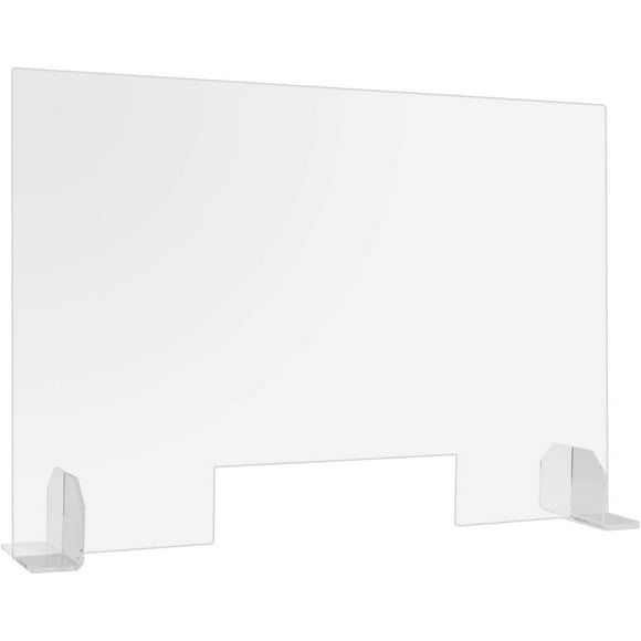 HIMU Plexiglass Sneeze Guard for Counter Acrylic Sheet Acrylic Shield Protection Acrylic Barrier Transparent Glass Plastic Shield Against Coughing Sneezing for Counter Or Desk,24 W x 32 H 